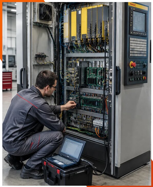 Ремонт систем ЧПУ FANUC промышленных станков в Королёве