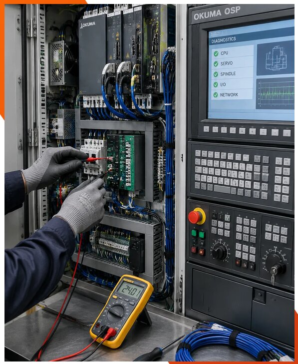 Ремонт систем ЧПУ Okuma OSP в Королёве